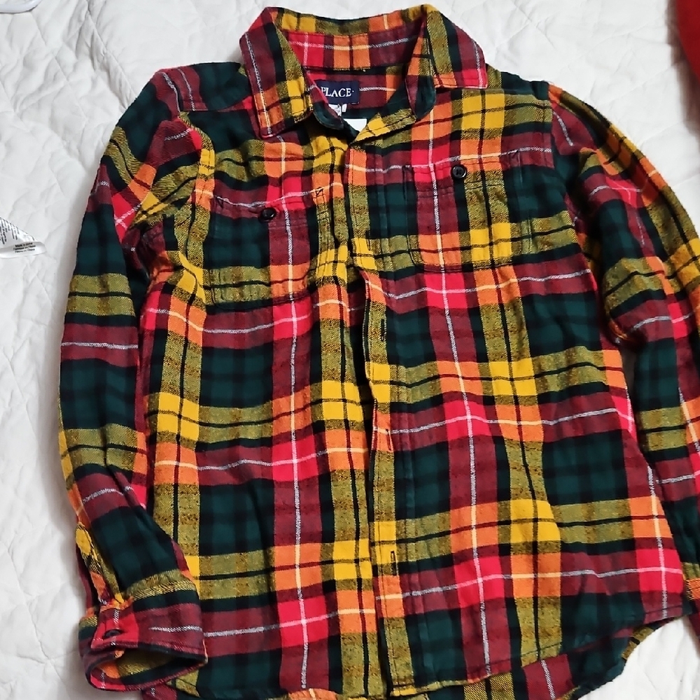 The Children's Place Multicolor Plaid Button Down Shirt